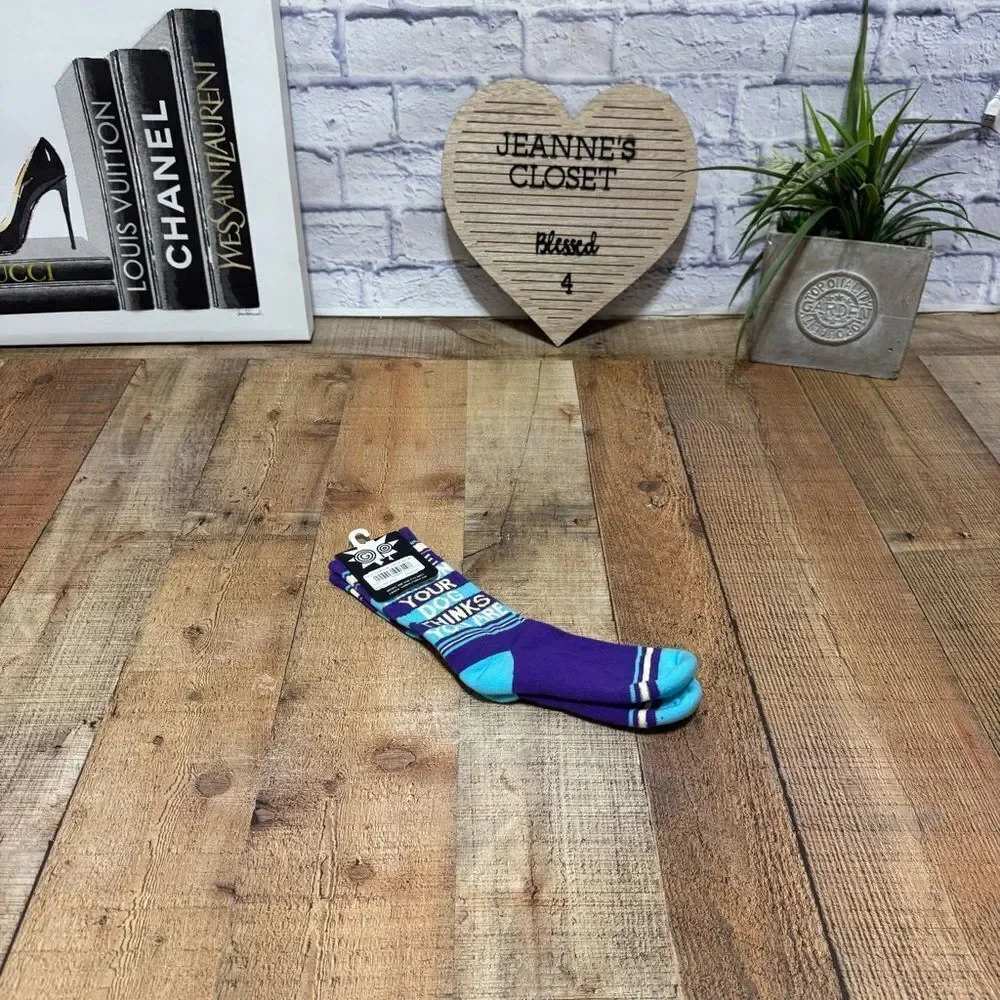 Gumball Poodle Novelty Gift Crew Socks “be the person your dog thinks you are”